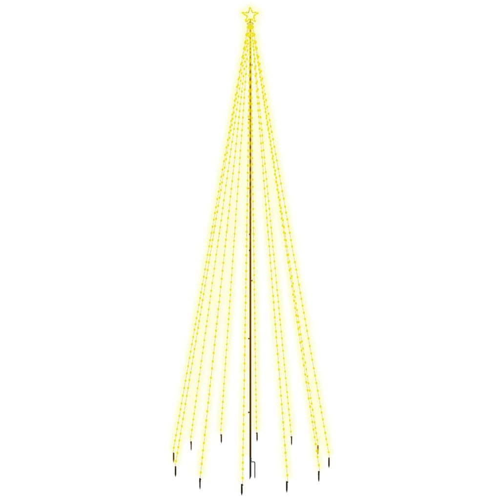 Kerstboom Met Grondpin 732 Led's 500 Cm 500 x 160 cm Warmwit