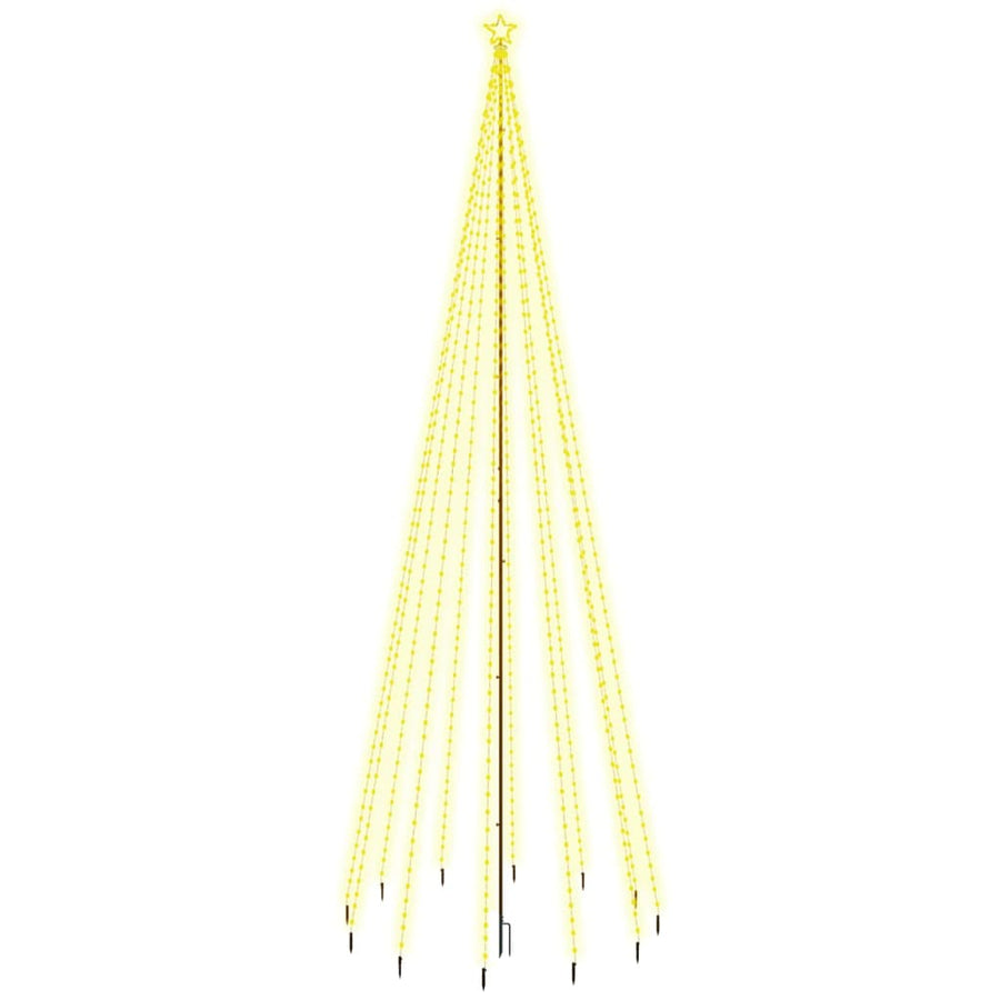 Kerstboom Met Grondpin 732 Led's 500 Cm 500 x 160 cm Warmwit