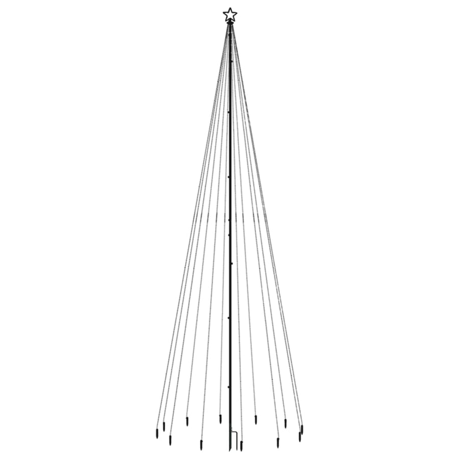 Kerstboom Met Grondpin 732 Led's 500 Cm 500 x 160 cm Warmwit