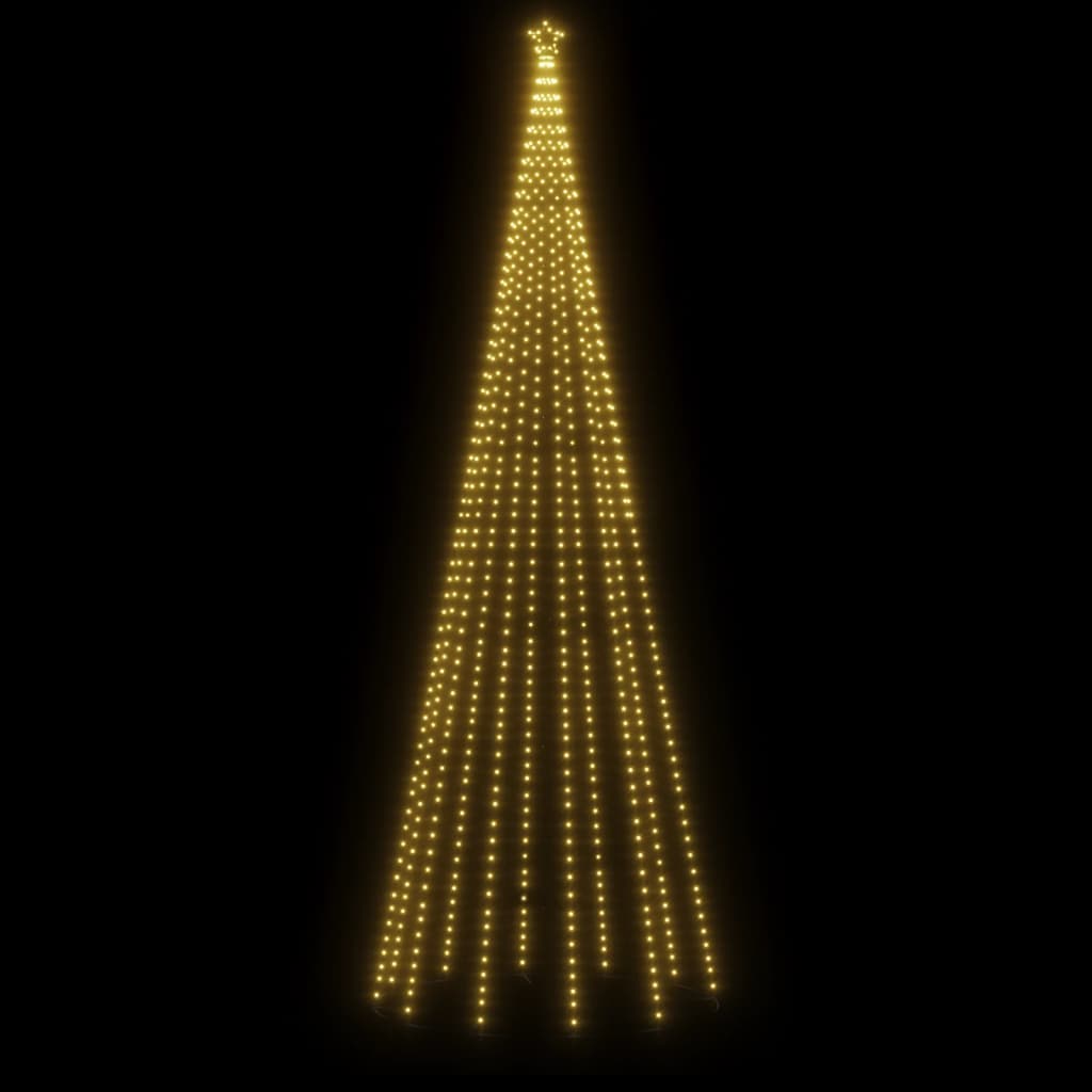 Kerstboom Met Grondpin 732 Led's 500 Cm 500 x 160 cm Warmwit
