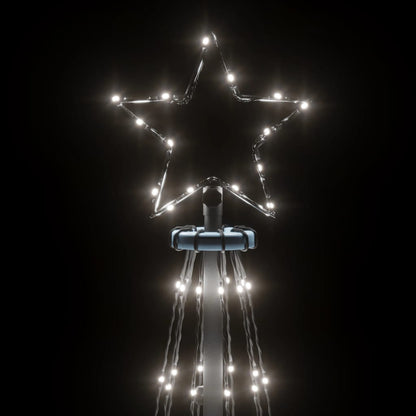 Kerstboom met grondpin 732 LED's koudwit 500 cm