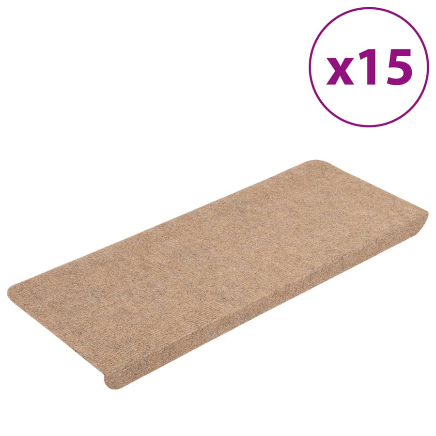 Trapmatten Zelfklevend 65X24,5X3,5 Cm 15 Beige Rechthoekig (65 x 24,5 cm)