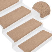 Trapmatten zelfklevend 15 st 65x24,5 cm beige