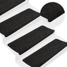 Trapmatten zelfklevend 15 st 65x24,5 cm antraciet