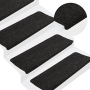 Trapmatten zelfklevend 15 st 65x24,5 cm antraciet