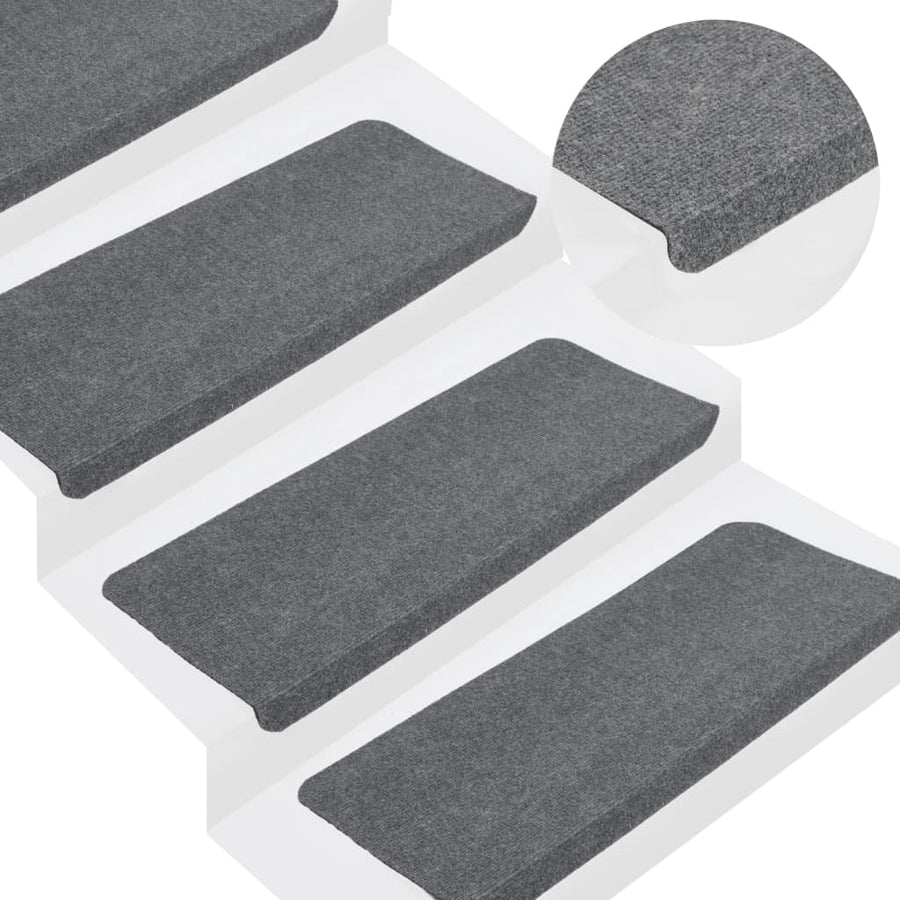 Trapmatten Zelfklevend 65X24,5X3,5 Cm 15 Grijs Rechthoekig (65 x 24,5 cm)