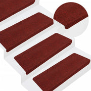 Trapmatten zelfklevend 15 st rood 65x24,5 cm
