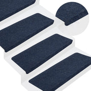 Trapmatten 15 st 65x24,5x3,5 cm blauw