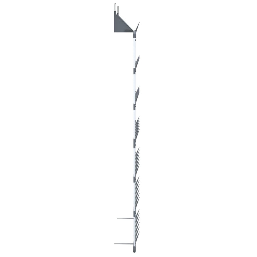 Schoenenrek Hangend 66X13X139 Cm Zilverkleurig