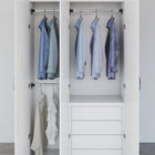 Clothes rails 2 pcs telescopic 58-100 cm silver-coloured