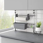 Adjustable aluminum sink organizer