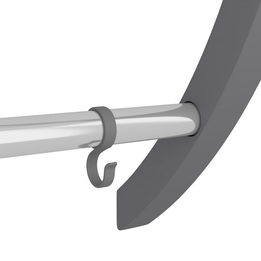 Handdoekenrek Met Haken Aluminium Zilverkleurig 56 x 16 x 72 cm