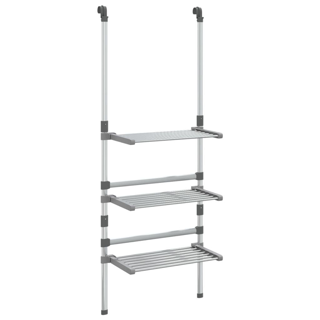 Droogrek 3-Laags Hangend Aluminium 50 x 25 x 135 cm