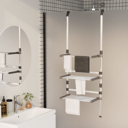 Droogrek 3-Laags Hangend Aluminium 50 x 25 x 135 cm