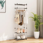 3-tier clothes rack 59x29x192 cm aluminum silver-colored