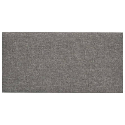 Wandpanelen 12 st 0,54 m² 30x15 cm stof lichtgrijs 30 x 15 cm Rechthoekig