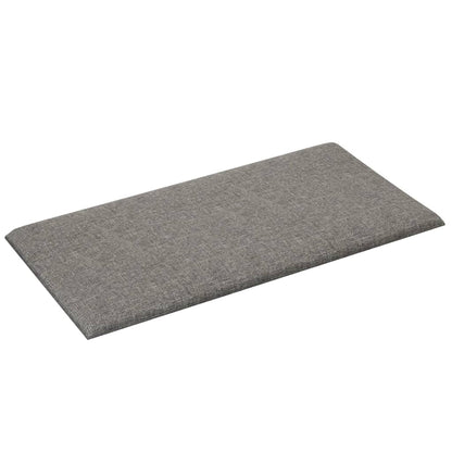 Wandpanelen 12 st 0,54 m² 30x15 cm stof lichtgrijs 30 x 15 cm Rechthoekig
