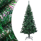 Kunstkerstboom met iriserende uiteinden 120 cm PVC groen