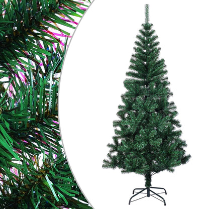 Kunstkerstboom Met Iriserende Uiteinden 120 Cm Pvc Groen 120 x 65 cm