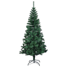 Kunstkerstboom Met Iriserende Uiteinden 120 Cm Pvc Groen 120 x 65 cm