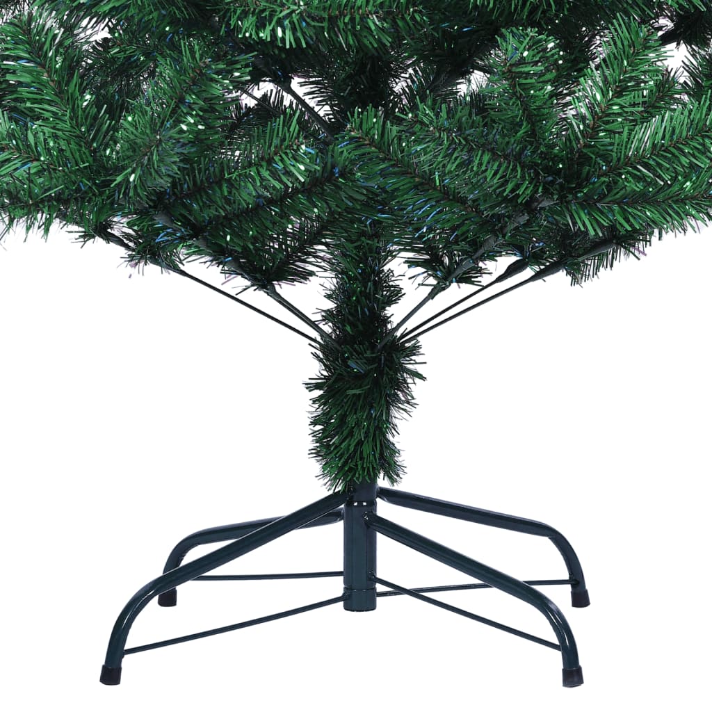 Kunstkerstboom Met Iriserende Uiteinden 120 Cm Pvc Groen 120 x 65 cm