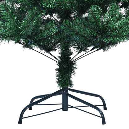 Kunstkerstboom Met Iriserende Uiteinden 120 Cm Pvc Groen 120 x 65 cm