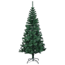 Kunstkerstboom met iriserende uiteinden 150 cm PVC groen