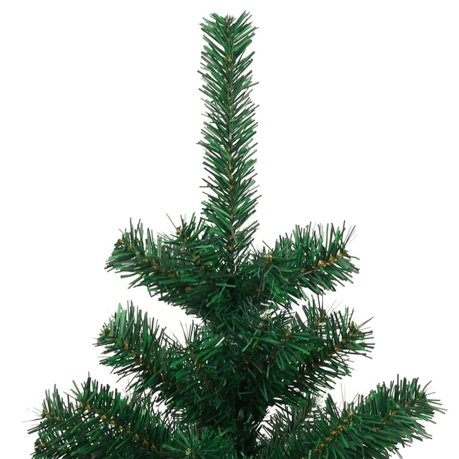 Kunstkerstboom Met Verlichting En Pot 120 Cm Pvc Groen 120 x 65 cm