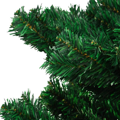 Kunstkerstboom Met Verlichting En Pot 120 Cm Pvc Groen 120 x 65 cm