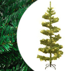 Kunstkerstboom met verlichting en standaard 150 cm PVC groen