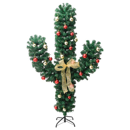 Kerstcactus Met Standaard En Led's 210 Cm Pvc Groen