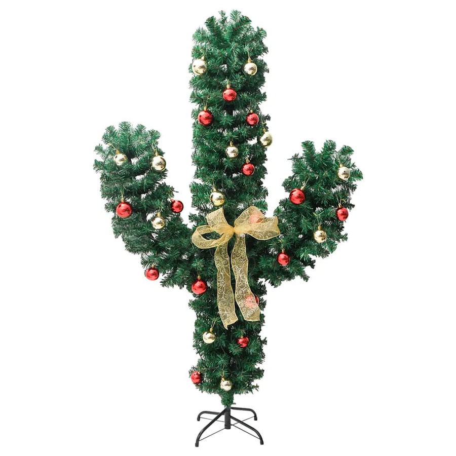 Kerstcactus Met Standaard En Led's 210 Cm Pvc Groen