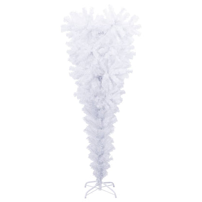 Kunstkerstboom met standaard omgekeerd 120 cm wit