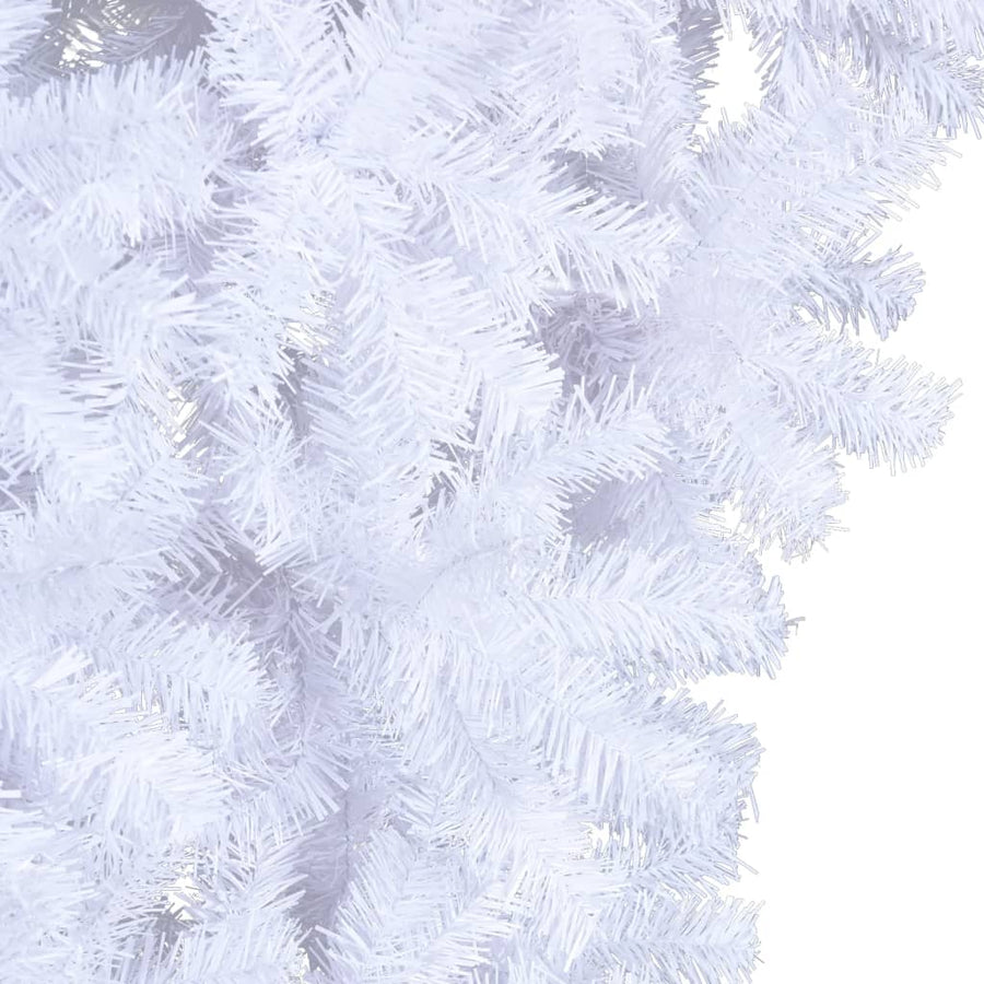 Kunstkerstboom met standaard omgekeerd 120 cm wit