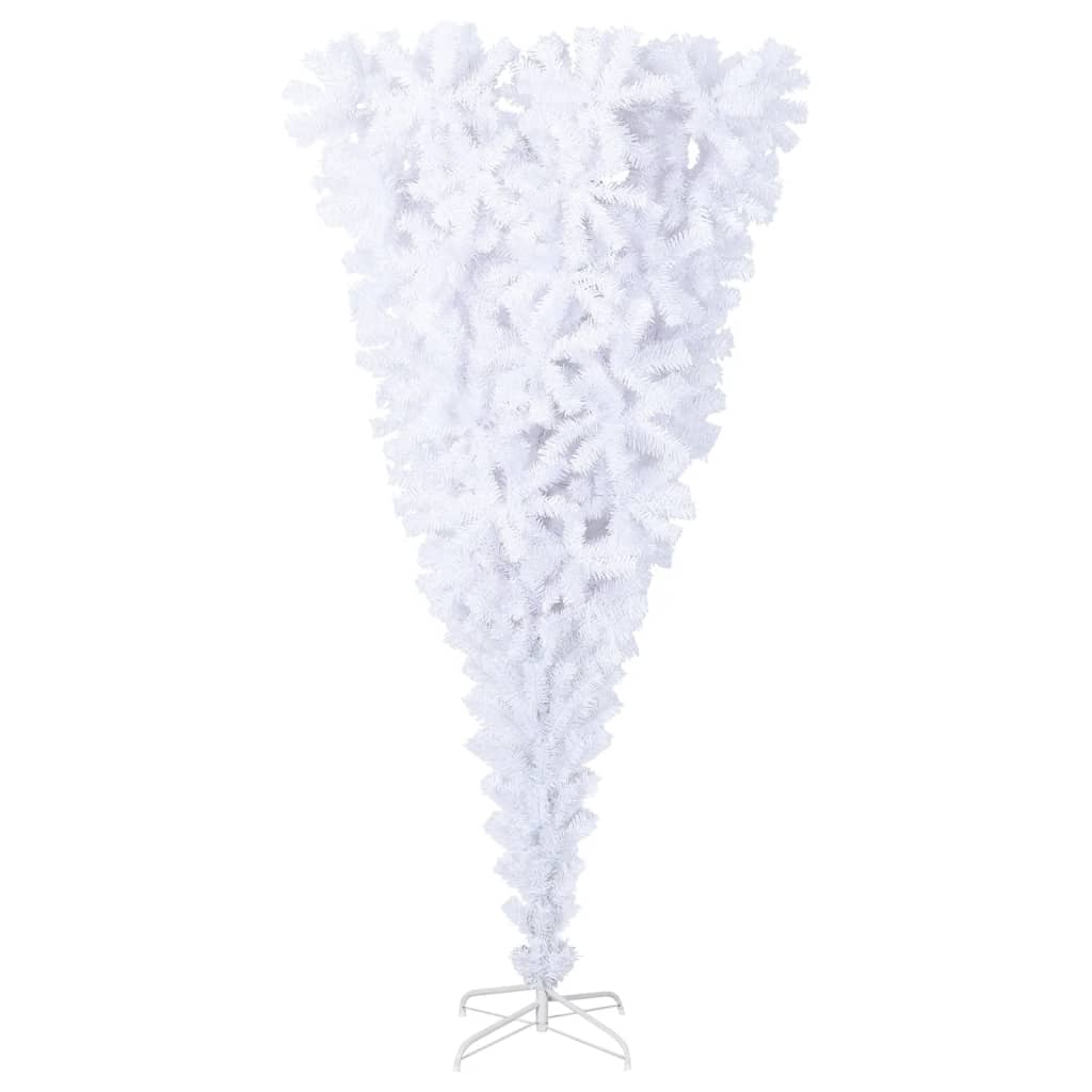 Kunstkerstboom Met Standaard Omgekeerd 240 Cm 240 x 120 cm Wit