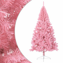 Kunstkerstboom Met Standaard Half 240 Cm Pvc Roze 240 x 125 cm