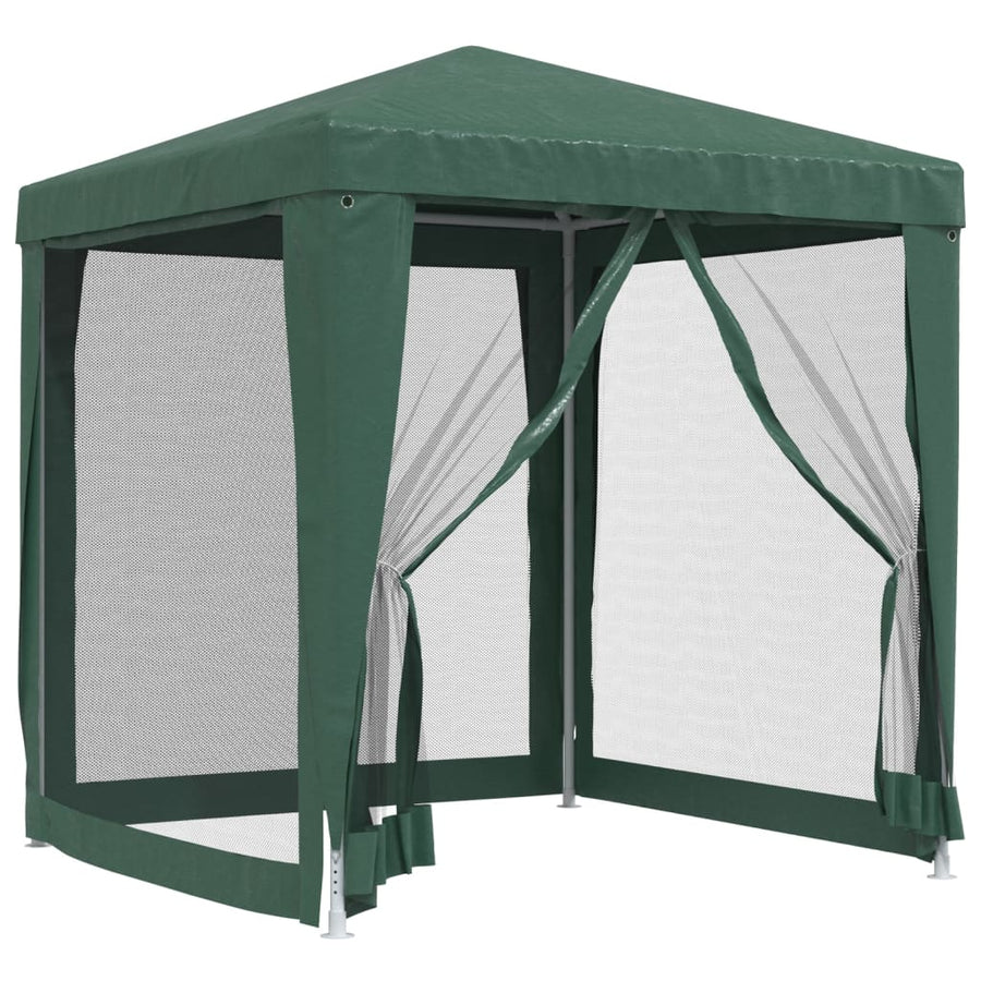 Partytent Met 4 Mesh Zijwanden 2X2 M Hdpe Groen 2 x 2 m