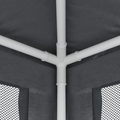 Partytent Met 4 Mesh Zijwanden 2,5X2,5 M Hdpe Antracietkleurig 2.5 x 2.5 m