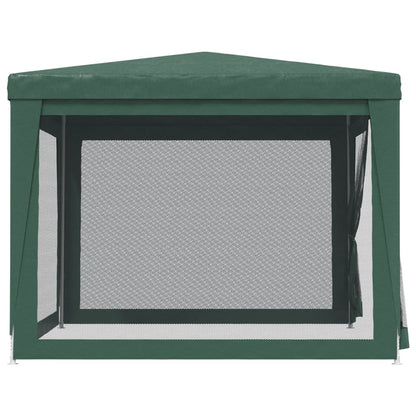 Partytent Met 4 Mesh Zijwanden 3X3 M Hdpe Groen 3 x 3 m