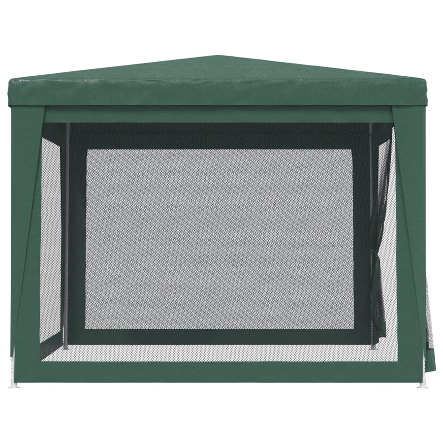 Partytent Met 4 Mesh Zijwanden 3X3 M Hdpe Groen 3 x 3 m