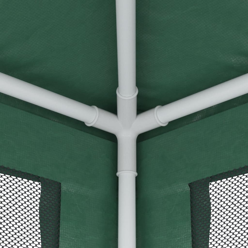 Partytent Met 4 Mesh Zijwanden 3X3 M Hdpe Groen 3 x 3 m