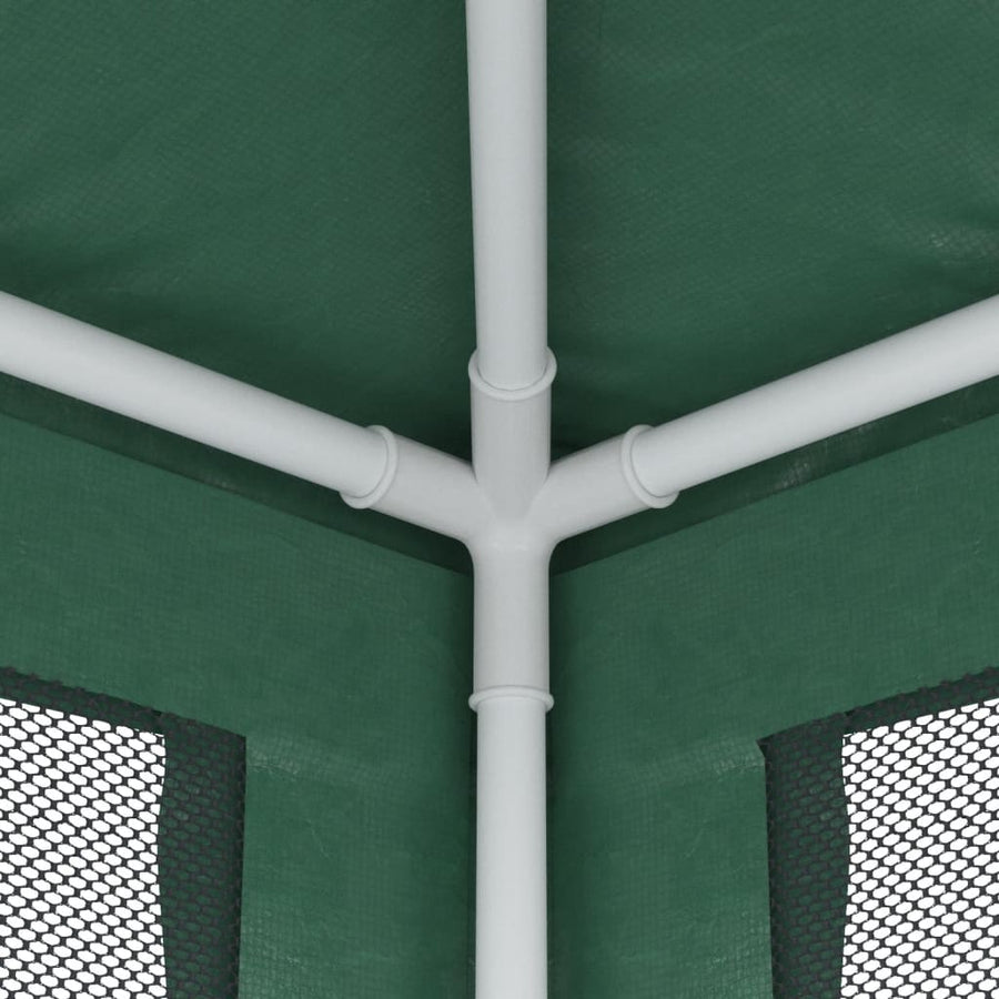 Partytent Met 4 Mesh Zijwanden 3X3 M Hdpe Groen 3 x 3 m