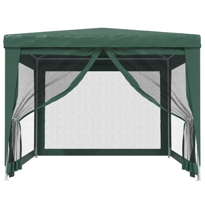 Partytent Met 4 Mesh Zijwanden Hdpe 1 3 x 4 m Groen