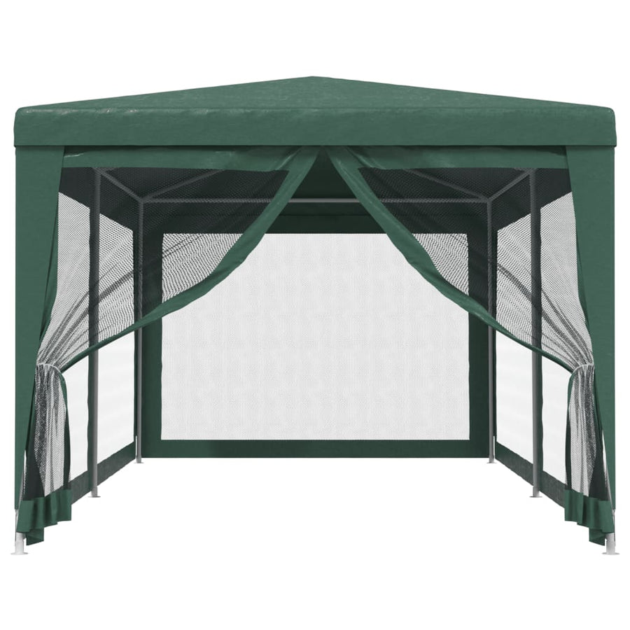 Partytent Met 6 Mesh Zijwanden 3X6 M Hdpe Groen 3 x 6 m