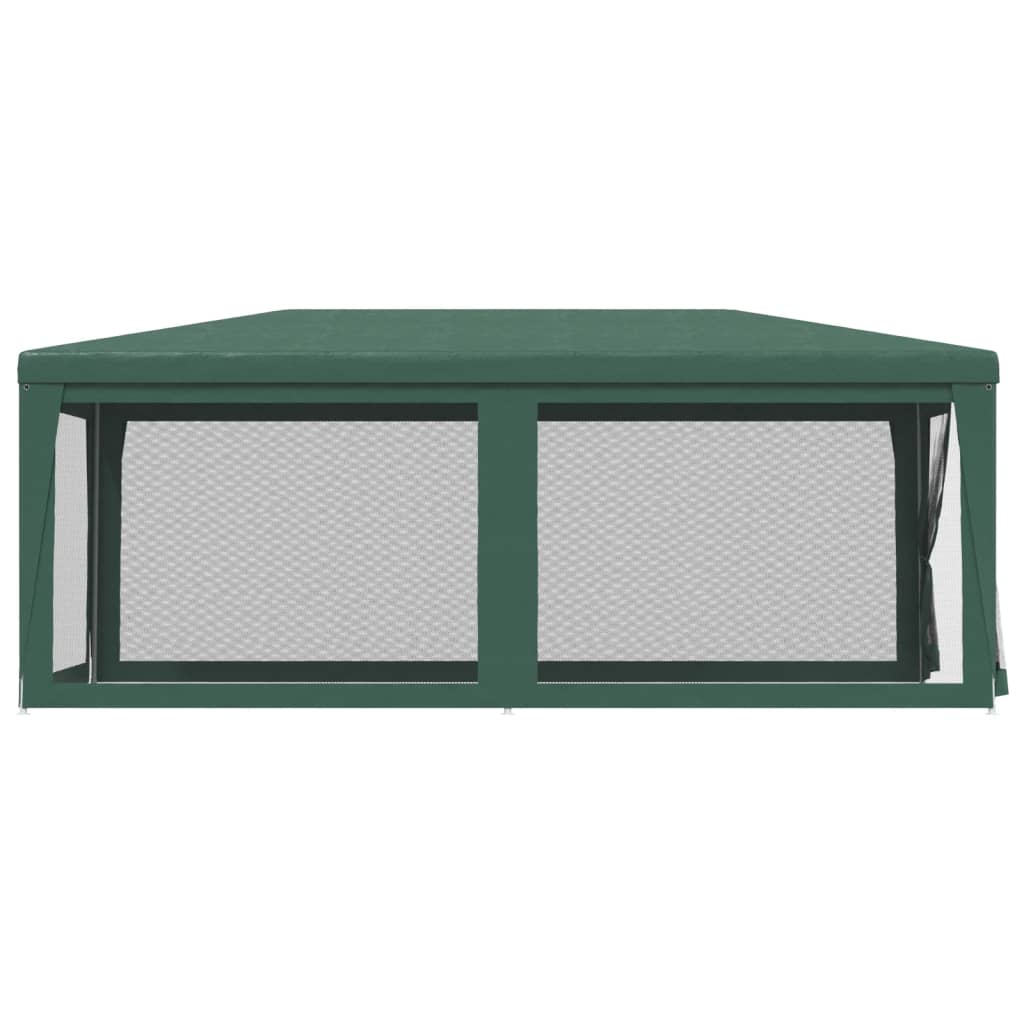 Partytent Met 6 Mesh Zijwanden 3X6 M Hdpe Groen 3 x 6 m