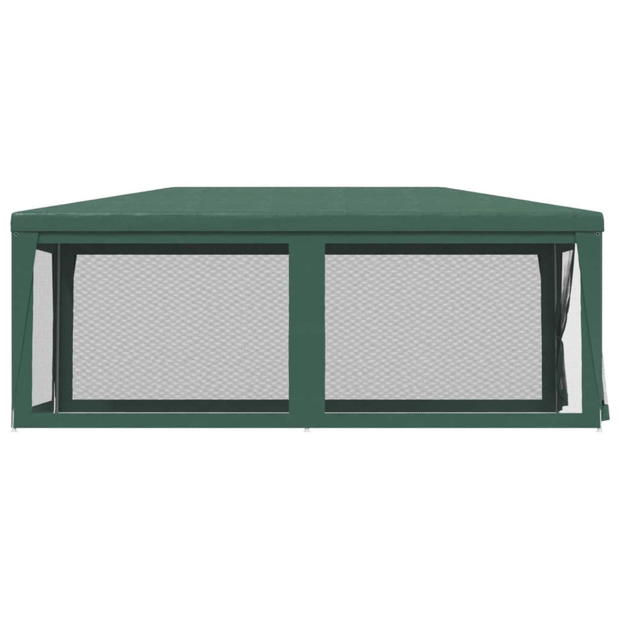 Partytent Met 6 Mesh Zijwanden 3X6 M Hdpe Groen 3 x 6 m