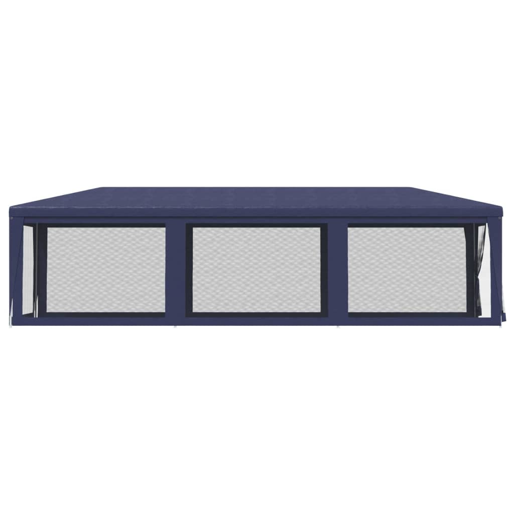 Partytent Met 8 Mesh Zijwanden Hdpe 1 3 x 9 m Blauw