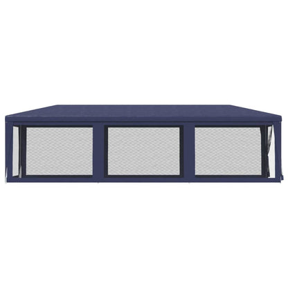 Partytent Met 8 Mesh Zijwanden Hdpe 1 3 x 9 m Blauw