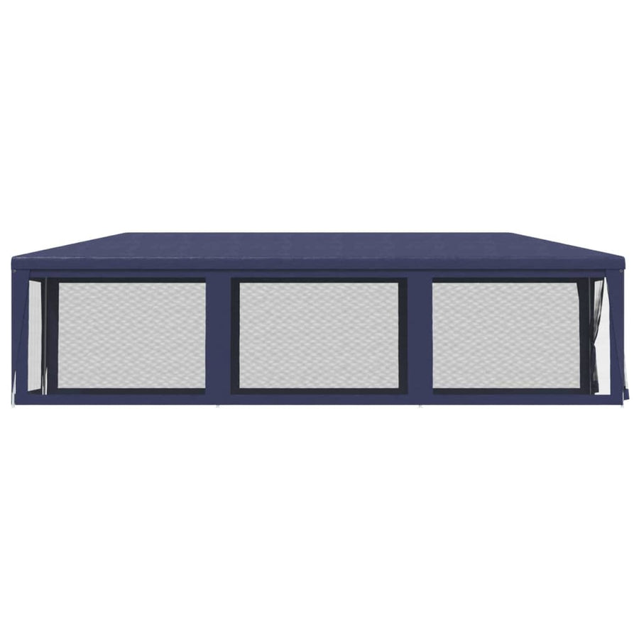 Partytent Met 8 Mesh Zijwanden Hdpe 1 3 x 9 m Blauw