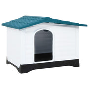 Hondenhok 90,5x68x66 cm polypropeen blauw